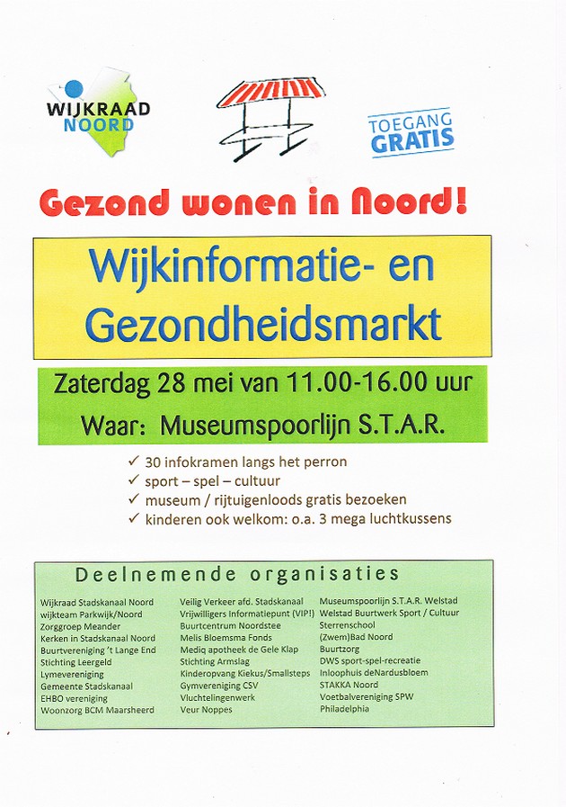 Wijkinformatie - en Gezondheidsmarkt - Stichting Armslag Stadskanaal